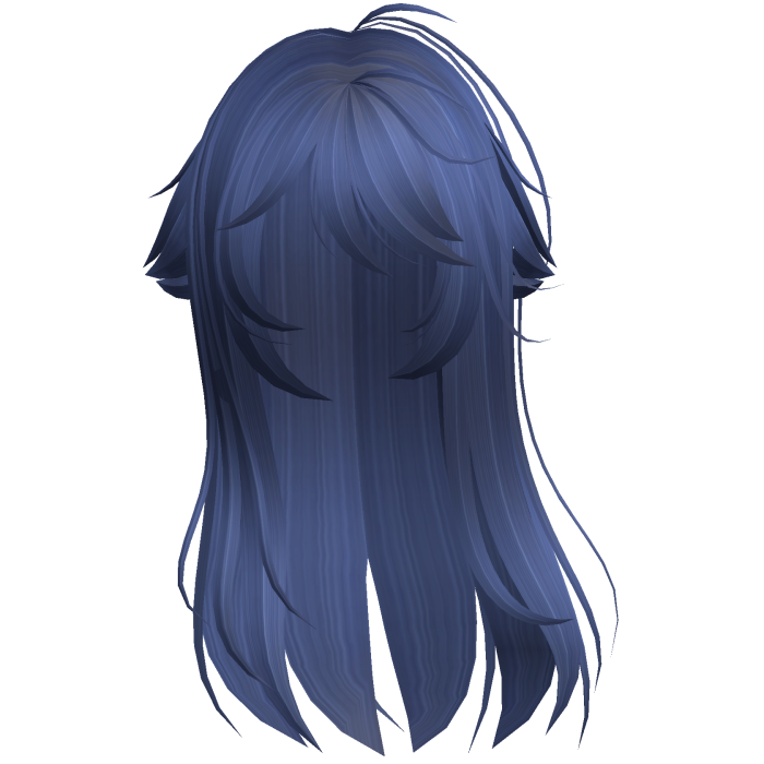 Blue Shy Moe Cat Girl Windy Whispy Hair