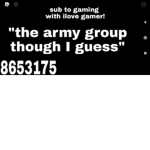 The army group though so I guess