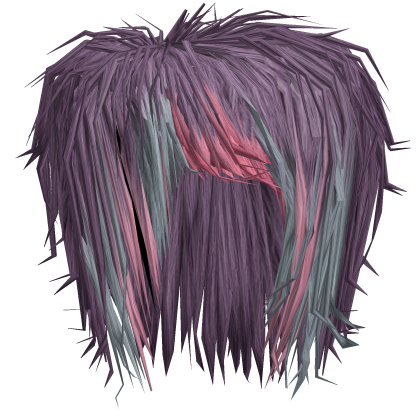 teased purple cyan & pink scene christofer hair
