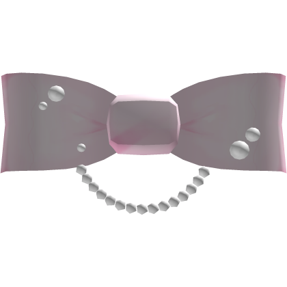 . ‿ ♡ awh .. pearly pink princess doll bow