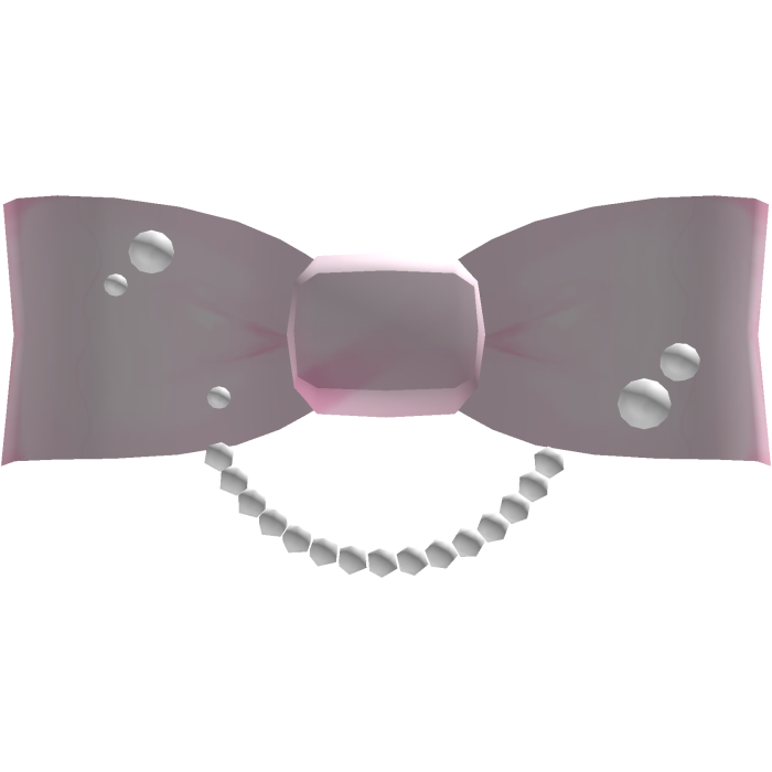 . ‿ ♡ awh .. pearly pink princess doll bow