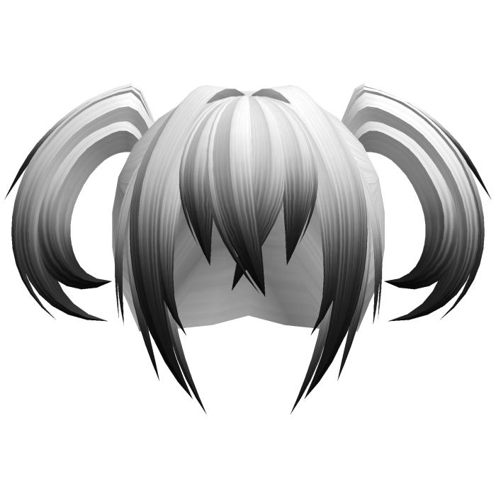 ʚ white faded messy vampire demon moe pigtails ɞ