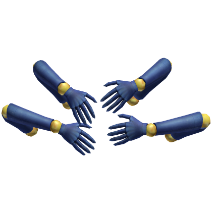 Blue Halloween Doll Arms