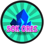 50,000 Ores Roblox badge thumbnail