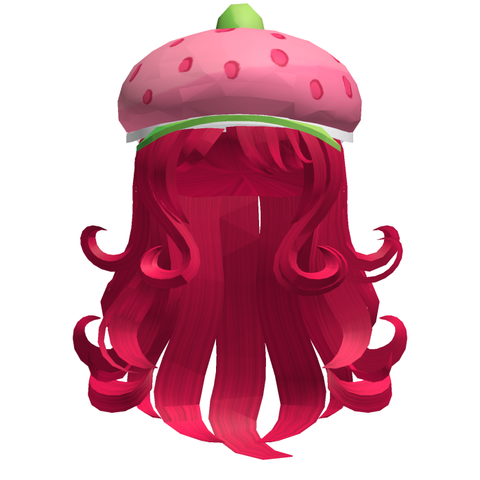 🍓 Strawberry Shortcake Pink Hair & Beret