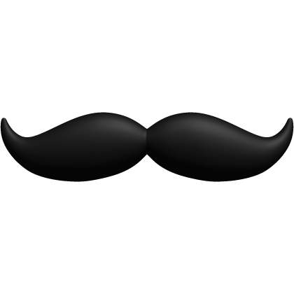 black mustache (low)