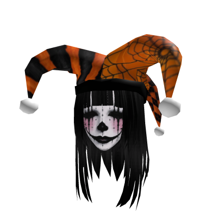 [Animated] Halloween Jester Girl Hair & Mask Roblox item