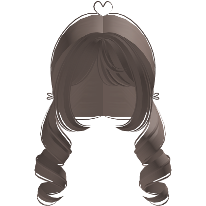 Cute Soft Doll Twin Curls in Ash Dust Brown Roblox item