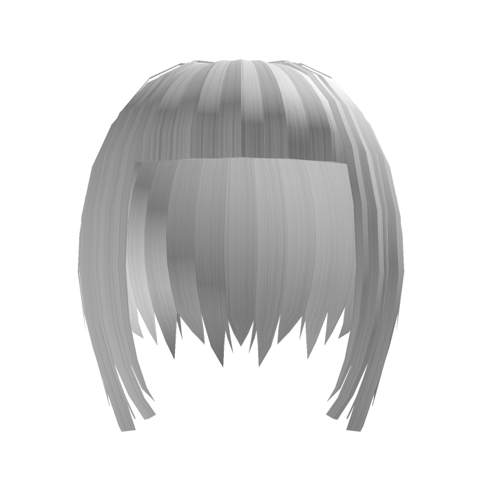 Rockstar niche emo choppy vkei short white hair