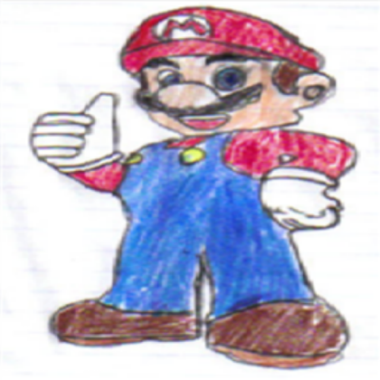 Hand Drawn Mario! Roblox decal