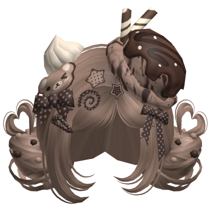 ♡ Ice Cream Girly Buns (Chocolate)