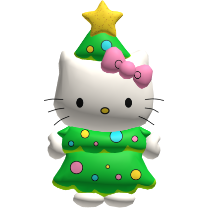 Cute Xmas Christmas Tree Kitty Cat Backpack Plush