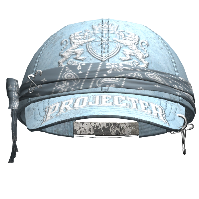 Y2k Bandana Cap BLue