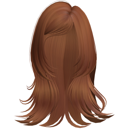 Side Swept Igari Long Messy Hair (Ginger) Roblox item