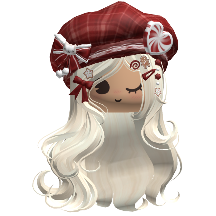 ♡ Christmas Swirls w/ Beret (Beige)