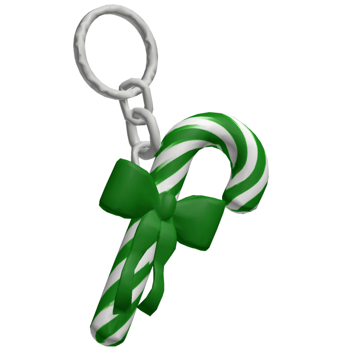 Candy Cane Keychain
