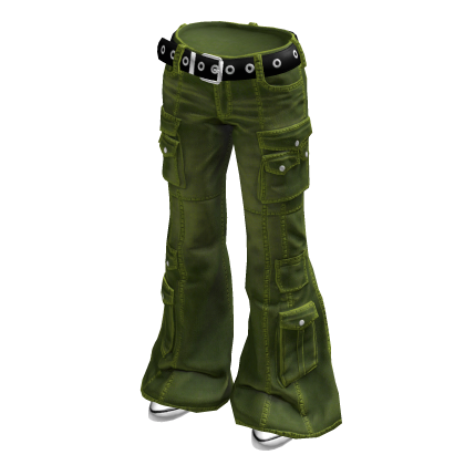 Low Rise Y2K Flared Cargo Pants