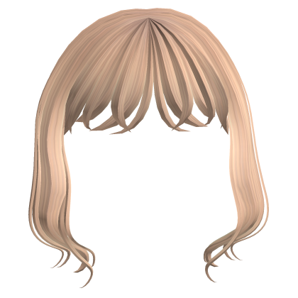 Wavy Lush Bangs in Blonde Roblox item