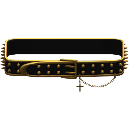Gold Studded Punk Belt Roblox item