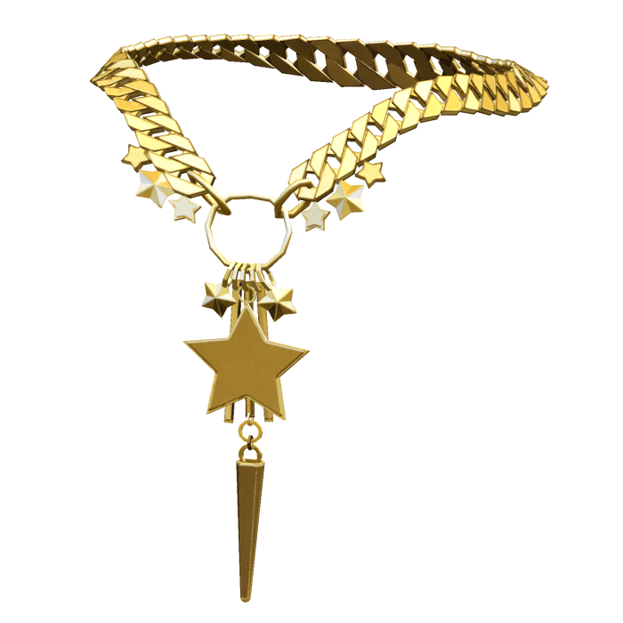 [NEW 🚨] Gold Y2K Star Chained Necklace (1.0)