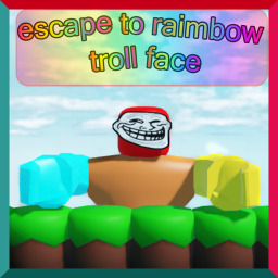 Escape from raimbow troll face!