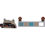 Siamese Cat 8-bit Health Bar