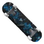 Blue Shadow Energy Crystal Skateboard