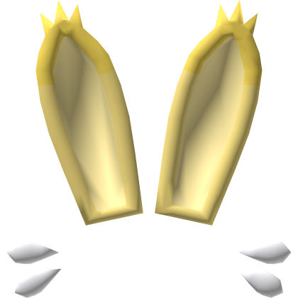 Yellow Bunny Ears w/ Whiskers Roblox item