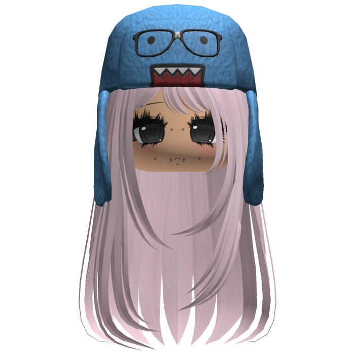 Domo Long Girl Hair Pink V2