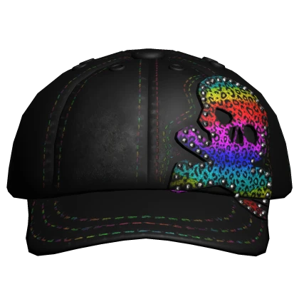 帽子 Roen leopard skull casquette Leopard Print Skull Cap (Rainbow) | Roblox Item - Rolimon's