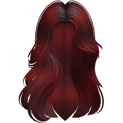 Sleek Middle Part Over Shoulder (Burgundy)