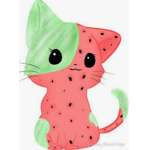 Watermelon Cats by Olla248 and Cats