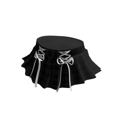 Black plaid skirt roblox sales