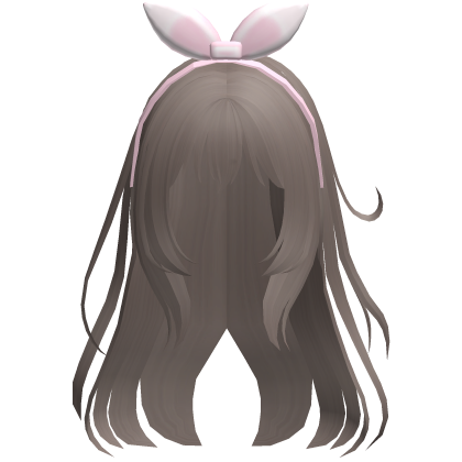 ash wispy loose angelic hair w bow