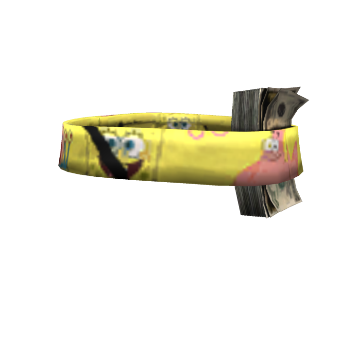 $$$ sponge bob money headband freakbob