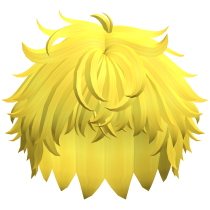 Messy Anime Short Wolfcut (Yellow)