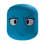 blue face