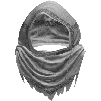 White Sorcerer Distressed Rune Hood