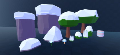 Stylized Low-Poly Nature Pack preview 3