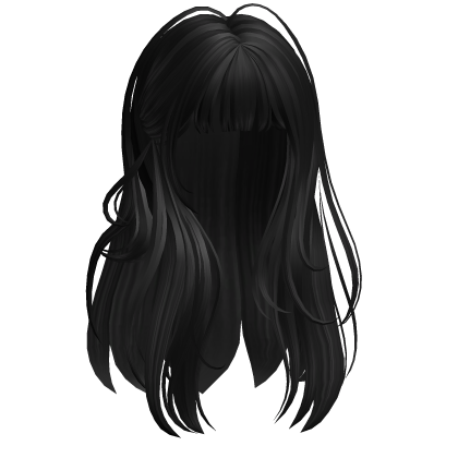 Soft Long Straight Hair(Black) Roblox item