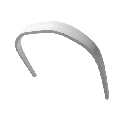 Low White Aesthetic Headband