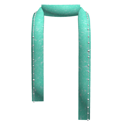 Teal Y2K Winter Scarf
