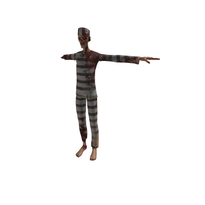 Realistic Zombie prisoner model