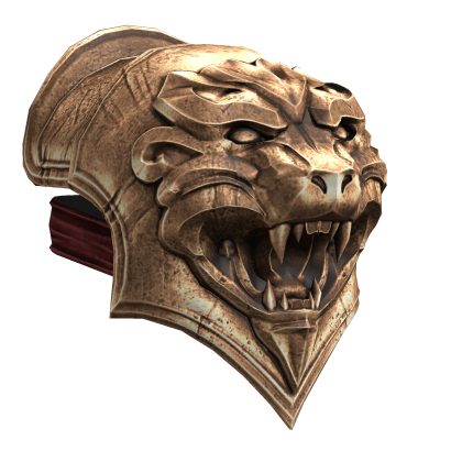 Gold Spartan Armor Pauldron - Left Roblox item