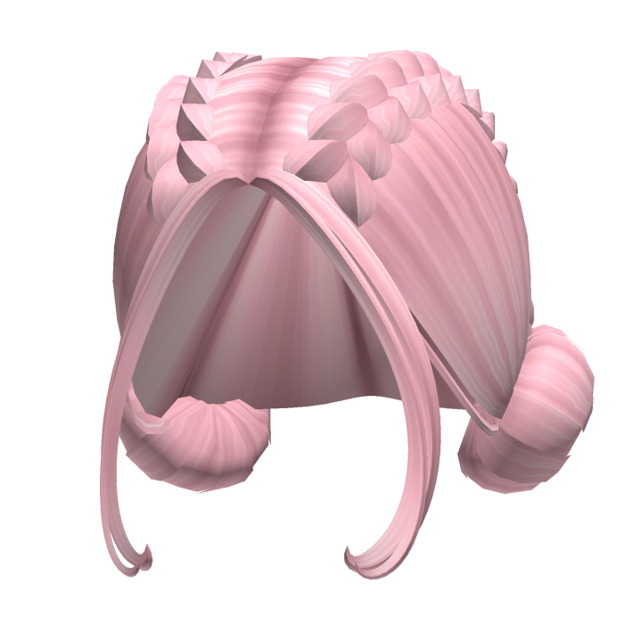 -',ৎ Preppy Braids to Low Buns in Pink