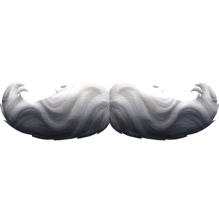 Cartoony Santa Mustache