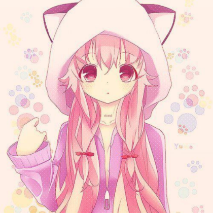 Anime girl pink Roblox decal