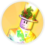 Philanthropist Roblox badge thumbnail