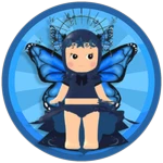 Elegant Blue Butterfly Baby Dropper