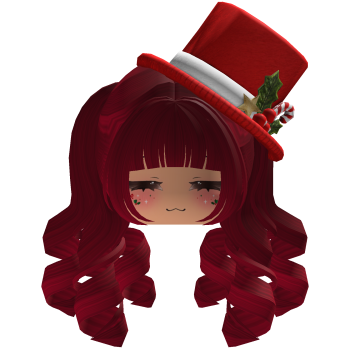 fluffy Christmas hair beret (Red)